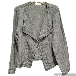 Cut Loose Linen Draped Blazer Jacket – Size L – Excellent Condition